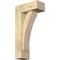 Ekena Millwork Thorton Block Rough Sawn Bracket w/ Offset Brace, Douglas Fir, 6"W x 14"D x 26"H BKT0604X14X26THR05RDF - alternate 1